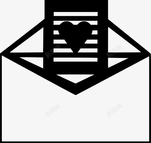 情书信封留言图标svg_新图网 https://ixintu.com 信封 情书 留言