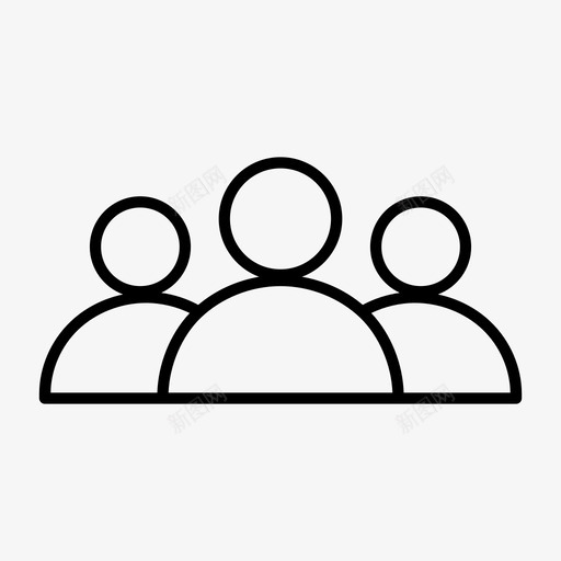 组帐户朋友图标svg_新图网 https://ixintu.com 帐户 成员 朋友 用户 组