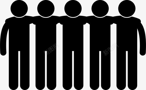 团队同事朋友图标svg_新图网 https://ixintu.com 伙伴 同事 团队 姿势 朋友 队友