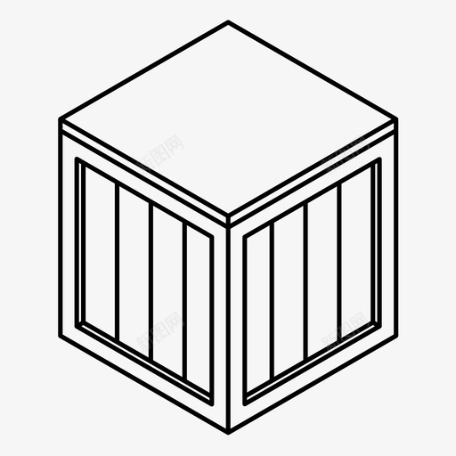 装运箱货物交货箱图标svg_新图网 https://ixintu.com 交货箱 仓库 包裹 木箱 箱 装运箱 货物
