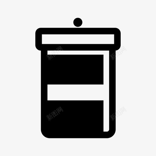 容器场所储存图标svg_新图网 https://ixintu.com 储存 场所 容器 密封