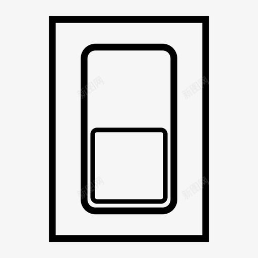 灯开关关开图标svg_新图网 https://ixintu.com 关 工业 开 灯开关 电源