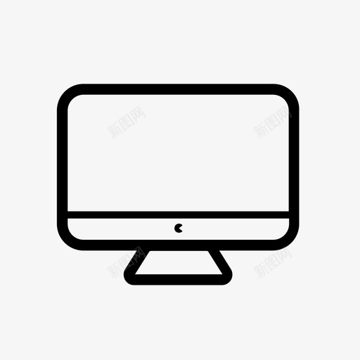 imac开苹果电脑图标svg_新图网 https://ixintu.com imac开 osx pc 电脑 苹果