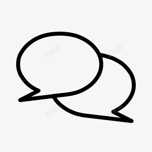 对话评论留言图标svg_新图网 https://ixintu.com 对话 留言 评论 话泡 说