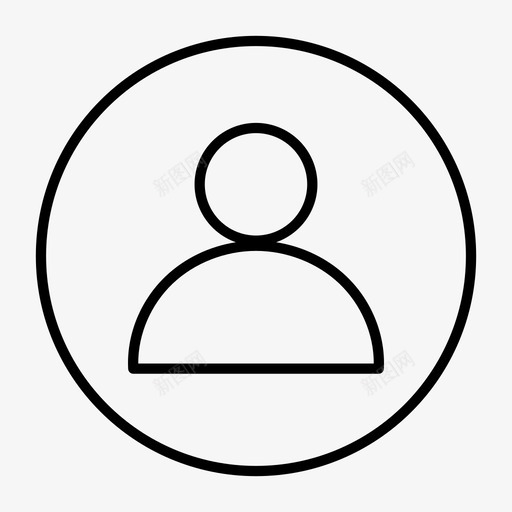 头像帐户照片图标svg_新图网 https://ixintu.com 个人资料 头像 帐户 照片 用户