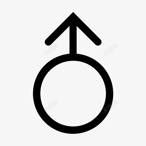 男性性别象征性别图标svg_新图网 https://ixintu.com 性别 性别象征 男性