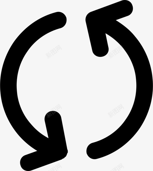 同步刷新重新启动图标svg_新图网 https://ixintu.com 刷新 同步 旋转 简化行 重新同步 重新启动