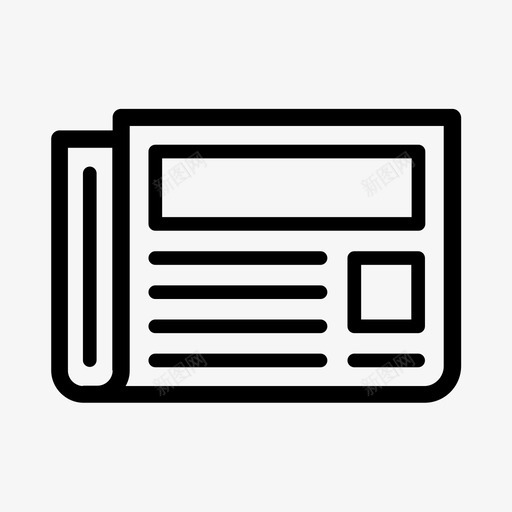 报纸杂志杂文三提纲文体图标svg_新图网 https://ixintu.com 报纸 杂志 杂文三提纲文体