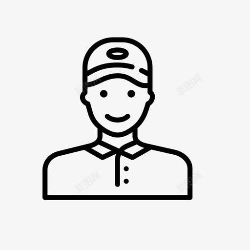 送货员快递员快递服务图标svg_新图网 https://ixintu.com 快递员 快递服务 物流 购物送货 送货 送货员