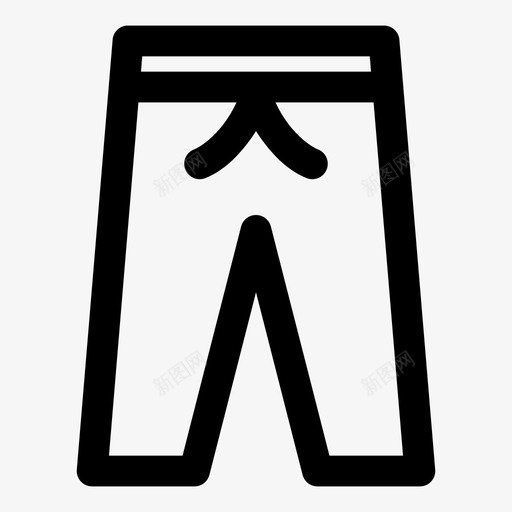 训练裤布料牛仔裤图标svg_新图网 https://ixintu.com 布料 牛仔裤 训练裤 长裤