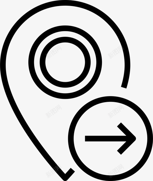 地图针gps位置图标svg_新图网 https://ixintu.com gps 位置 地图针 导航 标记 细节图标地图和位置