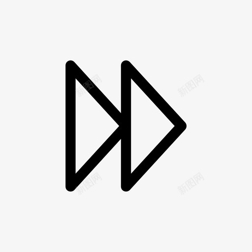 快进音频音乐图标svg_新图网 https://ixintu.com 下一个 声音 快进 音乐 音频 音频设置