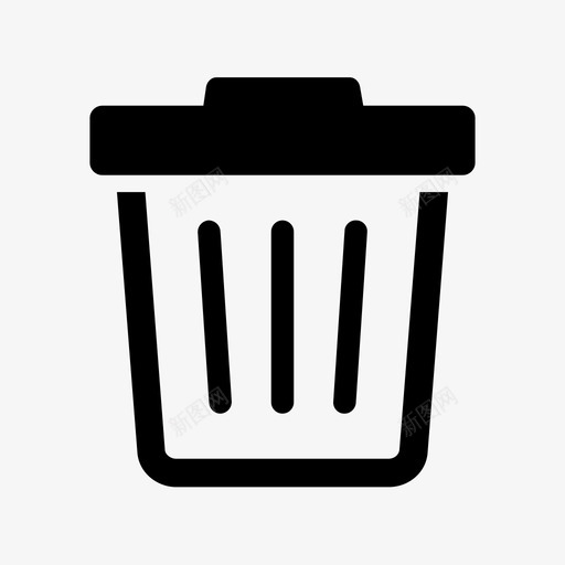垃圾箱删除移除图标svg_新图网 https://ixintu.com 删除 垃圾箱 移除