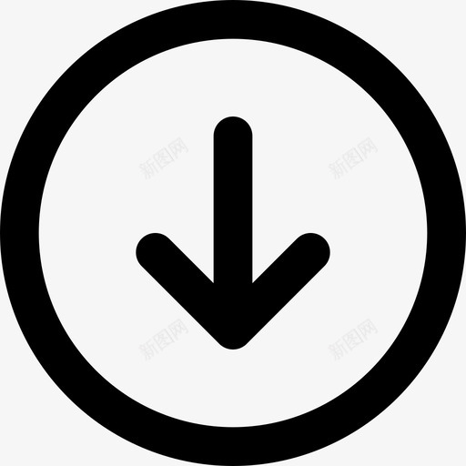 箭头向下底部减少图标svg_新图网 https://ixintu.com 具有独特的风格 减少 剪切一组可爱的线条图标 向下 底部 箭头向下 非常适合用户界面和基于24x24像素网格的功能图形