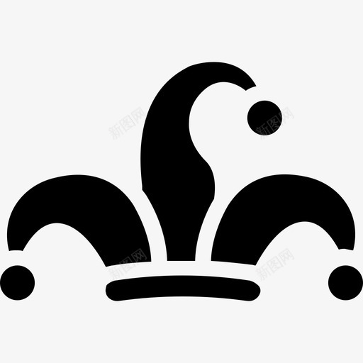 小丑帽庆祝圣诞节图标svg_新图网 https://ixintu.com 圣诞帽 圣诞节 圣诞雕文图标 小丑帽 庆祝