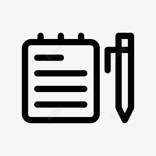 笔记本笔和纸笔和笔记本图标svg_新图网 https://ixintu.com 笔和笔记本 笔和纸 笔记本