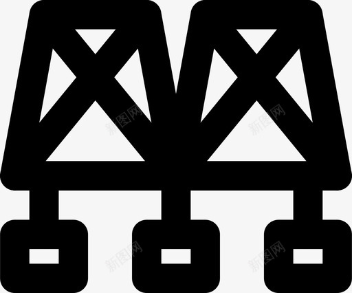 桥梁建筑城市图标svg_新图网 https://ixintu.com smashicons城市景观md概述 城市 城市景观 建筑 桥梁