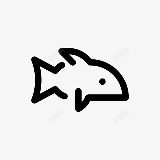 鱼海洋海洋生物图标svg_新图网 https://ixintu.com 海洋 海洋生物 鱼