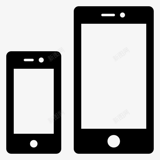 响应式设备屏幕图标svg_新图网 https://ixintu.com 响应式设计 大小 屏幕 智能手机 设备 设备响应式webv2字形