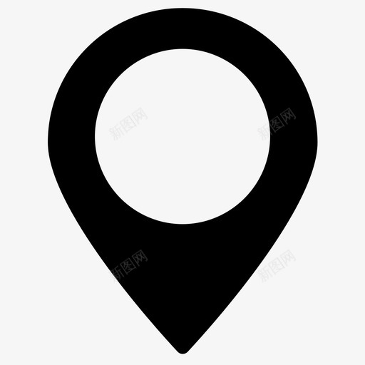 位置地图大头针图标svg_新图网 https://ixintu.com 位置 地图 地点 大头针