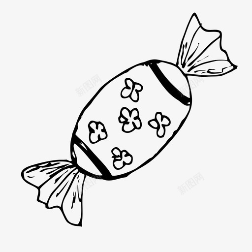 糖果食物素描图标svg_新图网 https://ixintu.com 我父母的收藏 甜食 糖果 素描 食物