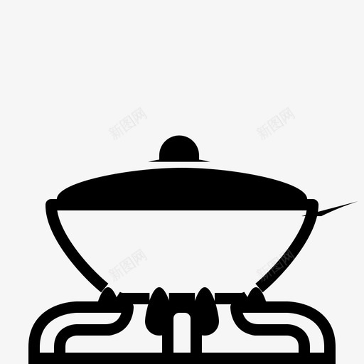炉子上的锅烹饪油炸图标svg_新图网 https://ixintu.com 平底锅 油炸 炉子上的锅 烹饪 美味的烹饪字形