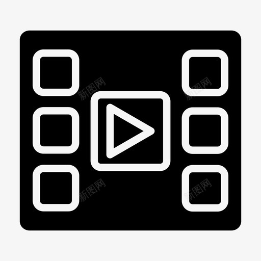 电影播放视频电影收藏图标svg_新图网 https://ixintu.com 电影播放 电影收藏 视频
