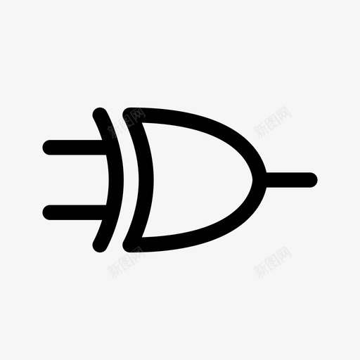 异或门布尔数字图标svg_新图网 https://ixintu.com 布尔 异或门 数字 电子 逻辑