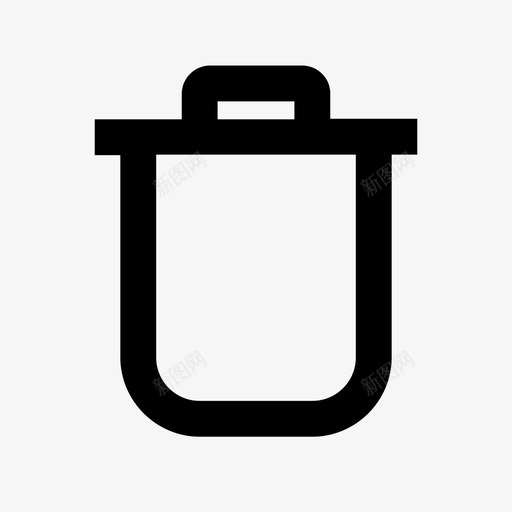 删除垃圾箱移除图标svg_新图网 https://ixintu.com 删除 垃圾桶 垃圾箱 移除