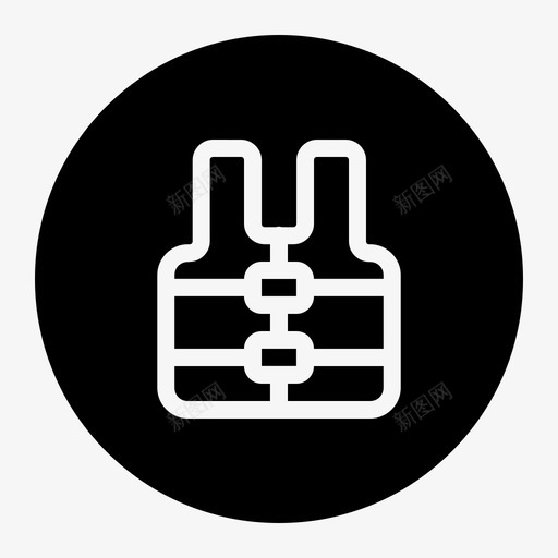 救生衣森林制服图标svg_新图网 https://ixintu.com 制服 救生衣 森林 野生动物 野营和探险区别线 马甲
