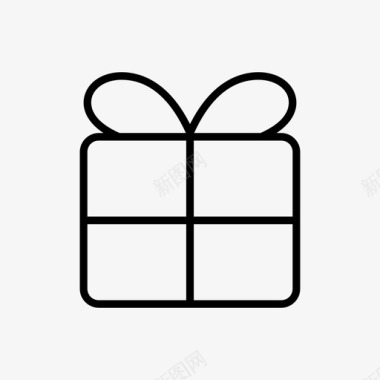 礼物盒子生日图标图标