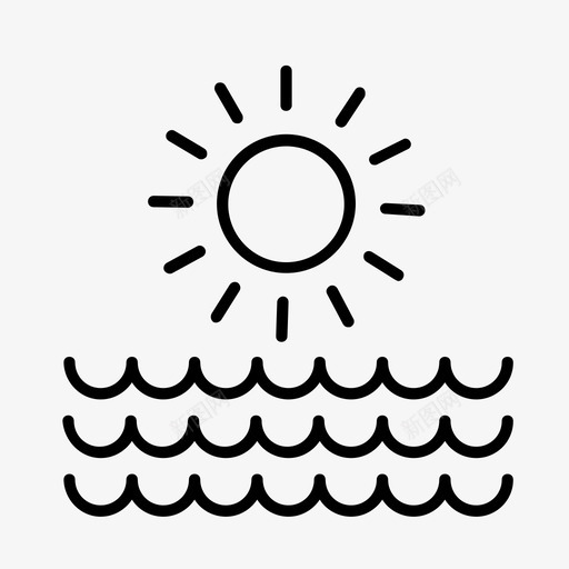 海滩假日酒店图标svg_新图网 https://ixintu.com 假日 度假 度假村 海滩 酒店
