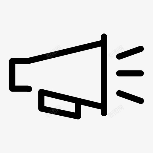 扩音器声音扬声器图标svg_新图网 https://ixintu.com 商务间隙展览会 声音 扩音器 扬声器 音量
