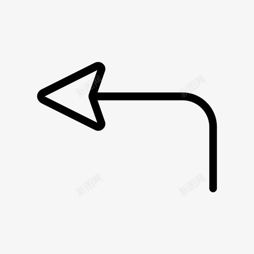 向后箭头方向返回图标svg_新图网 https://ixintu.com 向后箭头 方向 旋转 箭头 返回