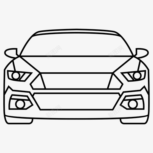 野马汽车福特图标svg_新图网 https://ixintu.com 汽车 福特 野马 野马系列