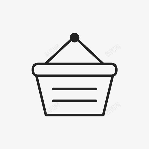 购物篮购买支出图标svg_新图网 https://ixintu.com 支出 购买 购物篮 食品