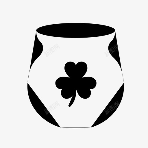 一锅三叶草菜肴爱尔兰图标svg_新图网 https://ixintu.com 一锅三叶草 圣帕特里克日 爱尔兰 菜肴