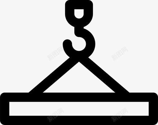 起重机货物港口图标svg_新图网 https://ixintu.com 产品 全球物流 港口 物流 货物 起重机