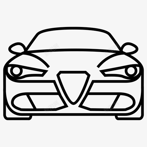朱利亚阿尔法罗密欧汽车图标svg_新图网 https://ixintu.com 朱利亚 朱利亚收藏 汽车 阿尔法罗密欧