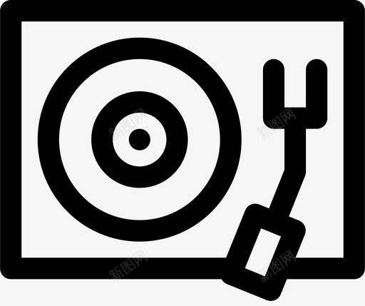 录音机dj音乐图标svg_新图网 https://ixintu.com dj 乙烯基 复古 录音机 生活方式 转盘 音乐
