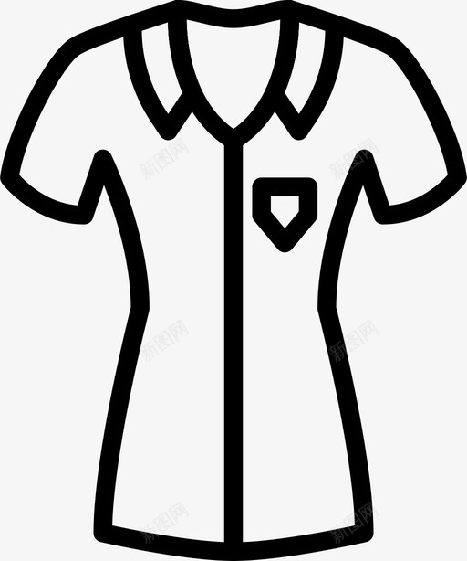 衬衫衣服时尚图标svg_新图网 https://ixintu.com 女人 时尚 漂亮女人衣服轮廓 衣服 衬衫