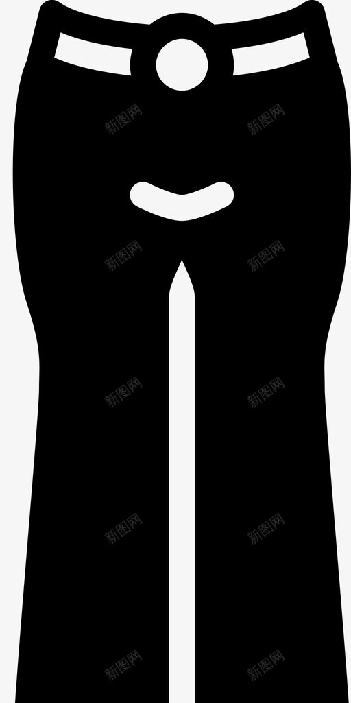 喇叭裤服装时尚图标svg_新图网 https://ixintu.com 喇叭裤 女人 时尚 时尚偶像女装固体 服装