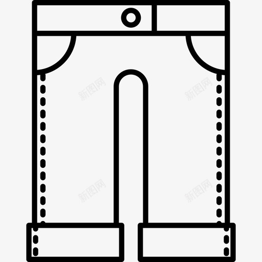 裤子动物衣服图标svg_新图网 https://ixintu.com 动物 衣服 裤子