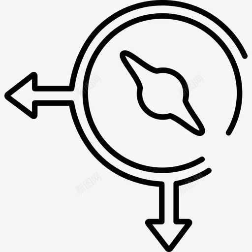物流定位指南针超薄标志带箭头商务物流超薄图标svg_新图网 https://ixintu.com 商务 物流定位指南针超薄标志带箭头 物流超薄