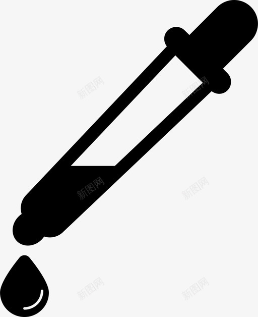 水滴滴管图标svg_新图网 https://ixintu.com 水滴 滴管