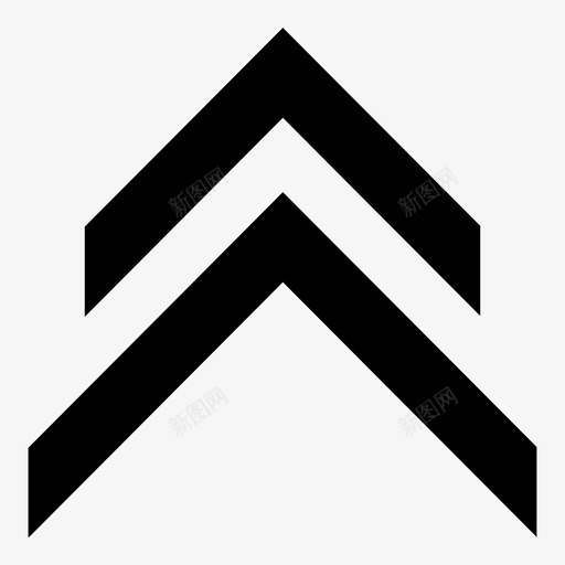 箭头向上剪切上方方向图标svg_新图网 https://ixintu.com 上升 上方 切片箭头 峰值 方向 箭头向上剪切