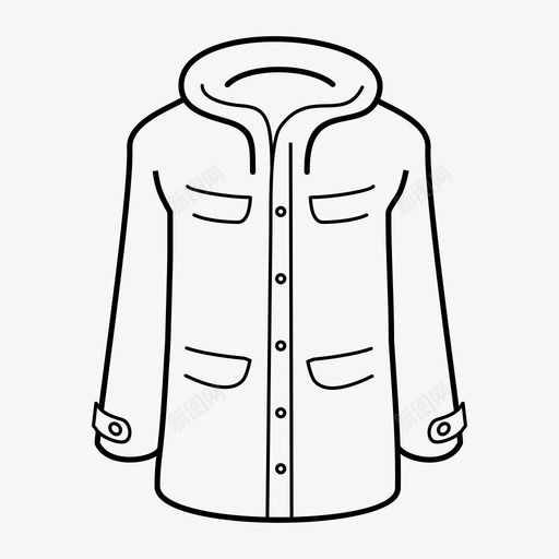 夹克服装衣服图标svg_新图网 https://ixintu.com 冬季服装 夹克 服装 衣服