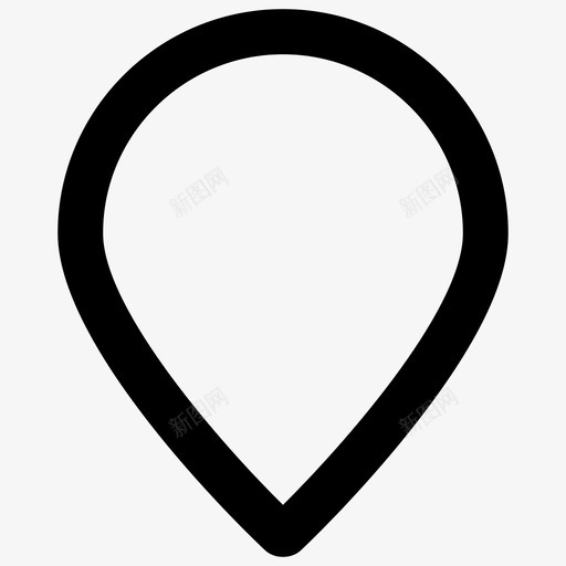 位置地图大头针图标svg_新图网 https://ixintu.com 位置 地图 地点 大头针
