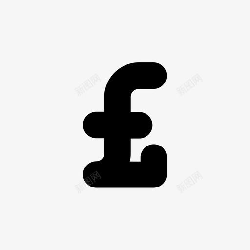 英镑现金货币图标svg_新图网 https://ixintu.com 价格 现金 纸币 英镑 货币