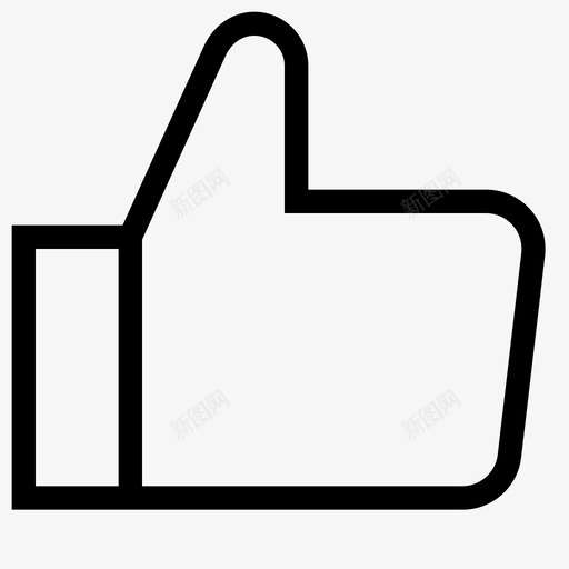 竖起大拇指收藏喜欢图标svg_新图网 https://ixintu.com 一般用户界面线图标 喜欢 投票 收藏 竖起大拇指